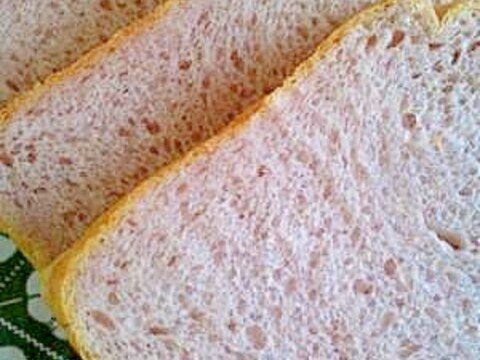 ほんのりピンク色☆HB紫芋食パン